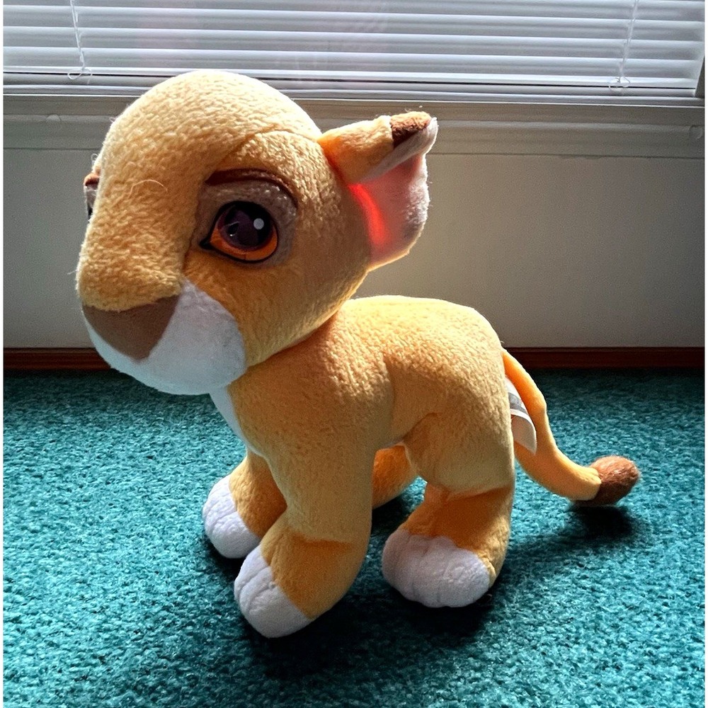Vintage 1993 Disney The Lion King Simba Kissing Cub Plush Magnetic Nose